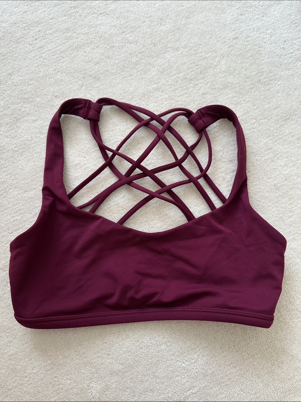 Lululemon Free To Be Bra Burgundy Bra 2